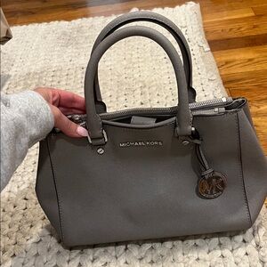 Michael Kors Taupe Satchel